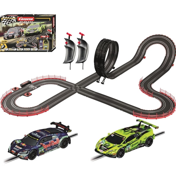 Carrera GO Slot Car Toy Race Track Set with High-Speed Cars, Racing Game for Boys, Girls, and Kids, Ages 6 , DTM Supercars