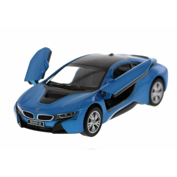 BMW i8, Blue - Kinsmart 5379D - 1/36 Scale Diecast Model Toy Car (Brand New but NO BOX)