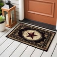 thumbnail image 4 of 2x3 Ft Entryway Area Rug, Western Stars Brown Kitchen Rug Runner Washable Floor Mat, Farmhouse Country Vintage Wood Grain Non Slip Indoor Door Mat Throw Carpet for Bathroom Living Room Bedroom, 4 of 8