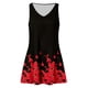 thumbnail image 3 of WILLBEST Vestidos para Mujer, Vestidos de Verano sin Mangas con Cuello En V para Mujer, Vestidos Casuales Bohemios de Playa, Vestido Suelto con Estampado Floral y Bolsillos Extra Grande, 3 of 3