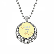 Tavel Area Sanya Sign Art Deco Fashion Necklaces Pendant Retro Moon Stars Jewelry