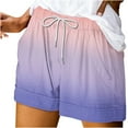 thumbnail image 2 of uublik Casual Shorts for Women with Pockets Loose Drawstring Super Soft Casual Shorts Sky Blue, 2 of 4