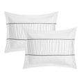 thumbnail image 3 of Chic Home Cheryl 10 Piece Comforter Complete Bag Pleated Ruched Ruffled Bedding with Sheet Set and Decorative Pillows Shams Included, Queen, White, 3 of 5