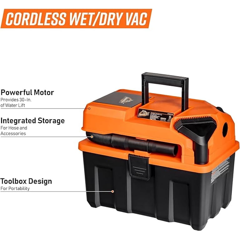 Armor All 2.5-Gallon 20V Cordless Wet Dry Vacuum – DVTB202 0902