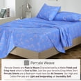 thumbnail image 4 of RUVANTI Draps 100 % Coton – Literie Percale Format Simple, Design Floral Rafraîchissant et Respirant, Durable avec une Sensation Nette, Douce et Confortable, Poche de 16 Pouces, Ensemble 3 Pcs, Arc-en-Ciel pour Bébé, 4 of 6