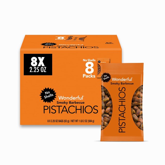 No Shells, 3 Flavors Mixed Variety Pack of 9 (0.75 Ounce), Roasted & Salted Nuts (4), Chili Roasted (3), Honey Roasted (2), Protein Snacks, Gluten Free, Pantry Staples, Healthy Snacks Variet