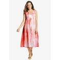 thumbnail image 3 of Woman Within Plus Size Sleeveless Pintuck Tie-Dye Dress, 3 of 3