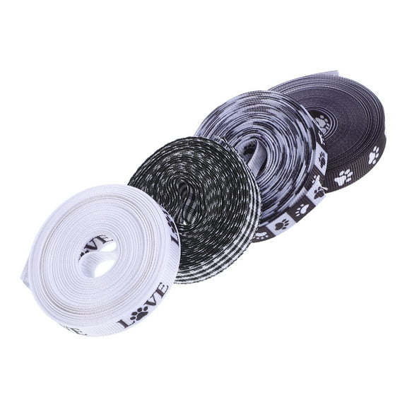 unbranded  4 Rolls Decoration Keychain Pet Claw Print Ribbon