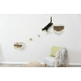 thumbnail image 2 of TRIXIE Eden Wall Mount Cat Tree Set, 2 Condos with 3 Steps, Cat Furniture, Scratching Post, Brown, 2 of 5