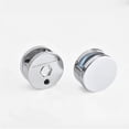 thumbnail image 4 of Espejo De Baño Sin Marco, Kit De Fijación Para Colgar En La Pared De Cristal, Herrajes, Clips Con Resorte De Efecto Plateado Cromado De Metal matsuzay HA017898-00, 4 of 7