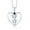 Sky Blue||Sky Blue||Black, variant on 925 Sterling Silver Sky Blue Aquamarine and Black Diamond Pendant Necklace for Women (0.67 Cttw, Gemstone March Birthstone, Heart 5MM and 4MM, with 18 inch Silver Chain)