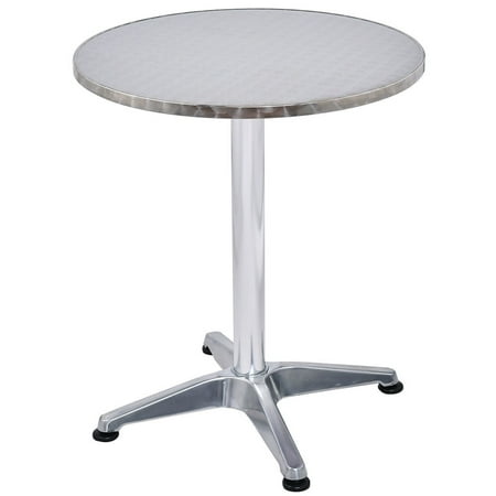 23 1 2 Stainless Steel Aluminium Round Cafe  Bistro  Table 