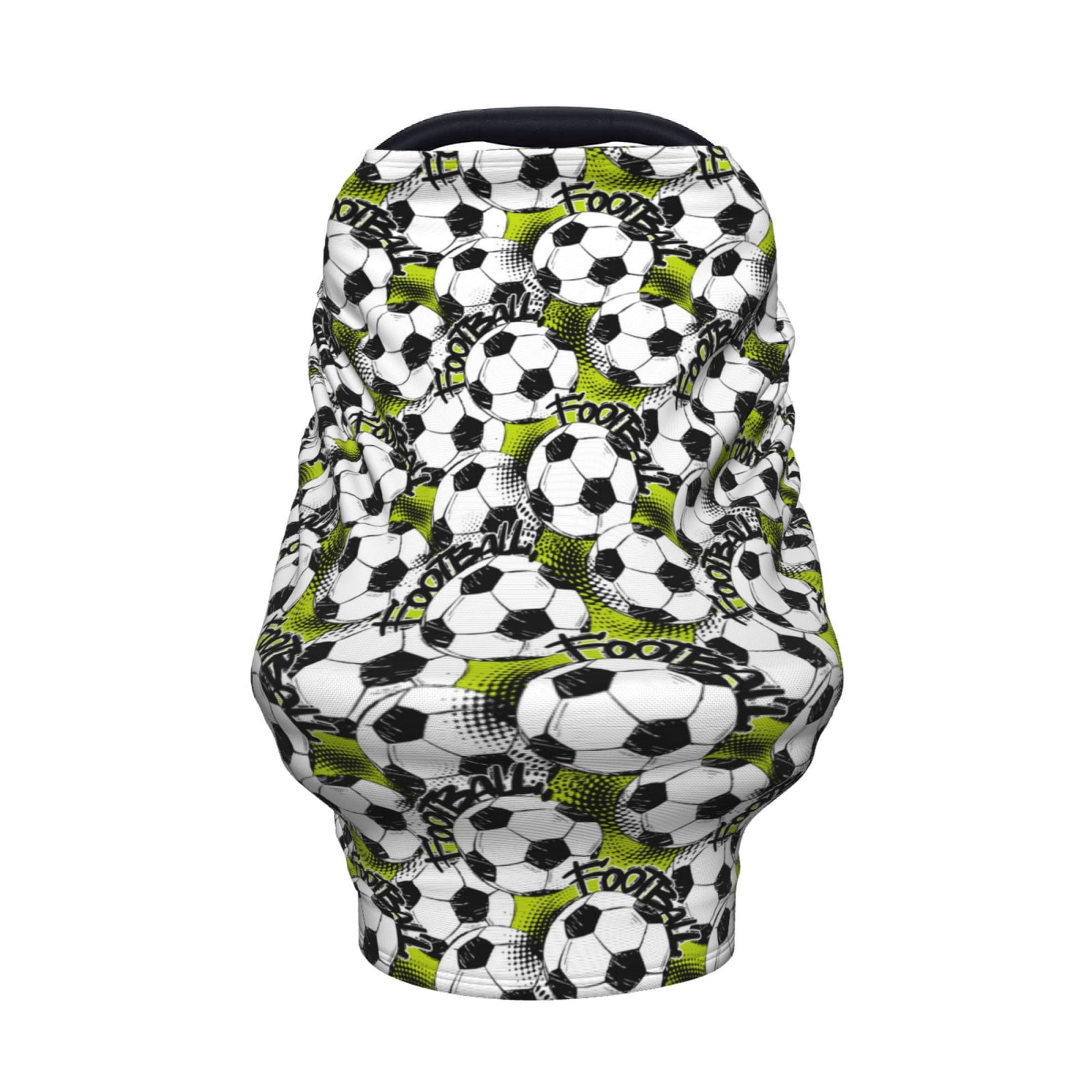 Fotbe Soccer and Football Pattern Car Seat Covers for Babies, Nursing Breastfeeding Cover Infant Carseat Canopy, Soft Stretchy Carrier Cover