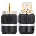 thumbnail image 3 of Enchufe de alimentación, Monosaudio Cobre puro Conector de audio de cobre puro chapado en oro Enchufe de alimentación de audio Máxima confiabilidad, 3 of 8