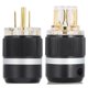 thumbnail image 1 of Monosaudio Enchufe de alimentación de CA chapado en oro de cobre puro para cables de alimentación de audio 100-250 V, 1 of 8
