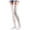 White, variant on Xijirk Solid Cable Knit Thigh High Socks Stretchy Warm Over Knee Fashion Socks Size:A