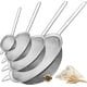 thumbnail image 1 of Coladores de Malla Fina de Acero Inoxidable, Coladores de Cocina Harina para Hornear Colador de Pasta con Mango Largo, 4 Medidas Diferentes (8.5cm, 12cm, 18cm, 22cm), 1 of 5