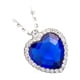 thumbnail image 1 of Collar de mujer Jumpingount en forma de corazón colgante galvanizado que no se desvanece Azul, 1 of 6