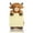 Brown, variant on Cute Animal Sticky Note Stand (3.94"), Handmade Highland Cow Desk Organizer & Decorative Ornament for Home Office Workspace, Teacher Student Gift