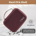 thumbnail image 4 of Procase Hard Travel Case for Hair Clippers - Wine, Roomy EVA Organizer with Shockproof & Water-Resistant Design, 4 of 5