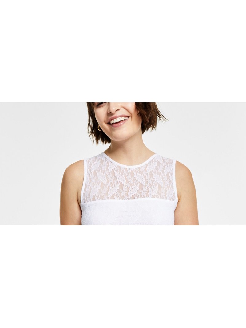 pale blue lace midi dress Puff Sleeve Premium Lace Midi Dress in Blue