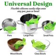 thumbnail image 3 of Kitchen Pot Strainer - Adjustable Silicone Clip On Strainer For Pots, Pans, And Bowls, 3 of 4