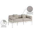 thumbnail image 5 of Meridian Furniture Portofino 69.75" Beige Water Resisting Fabric Patio Loveseat, 5 of 9