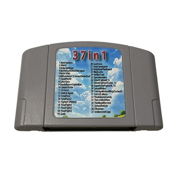 37 in 1 Cartridge for N64,Mutilgame Game Card
