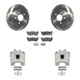 thumbnail image 1 of Transit Auto Rear Disc Brake Caliper Rotors and Semi-Metallic Pads Kit for Car Jeep Liberty Wrangler TJ KC8-100567P, 1 of 11