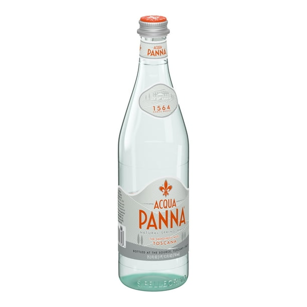 Acqua Panna Natural Spring Water 25 3 Fl Oz Glass Bottle Walmart Com Walmart Com