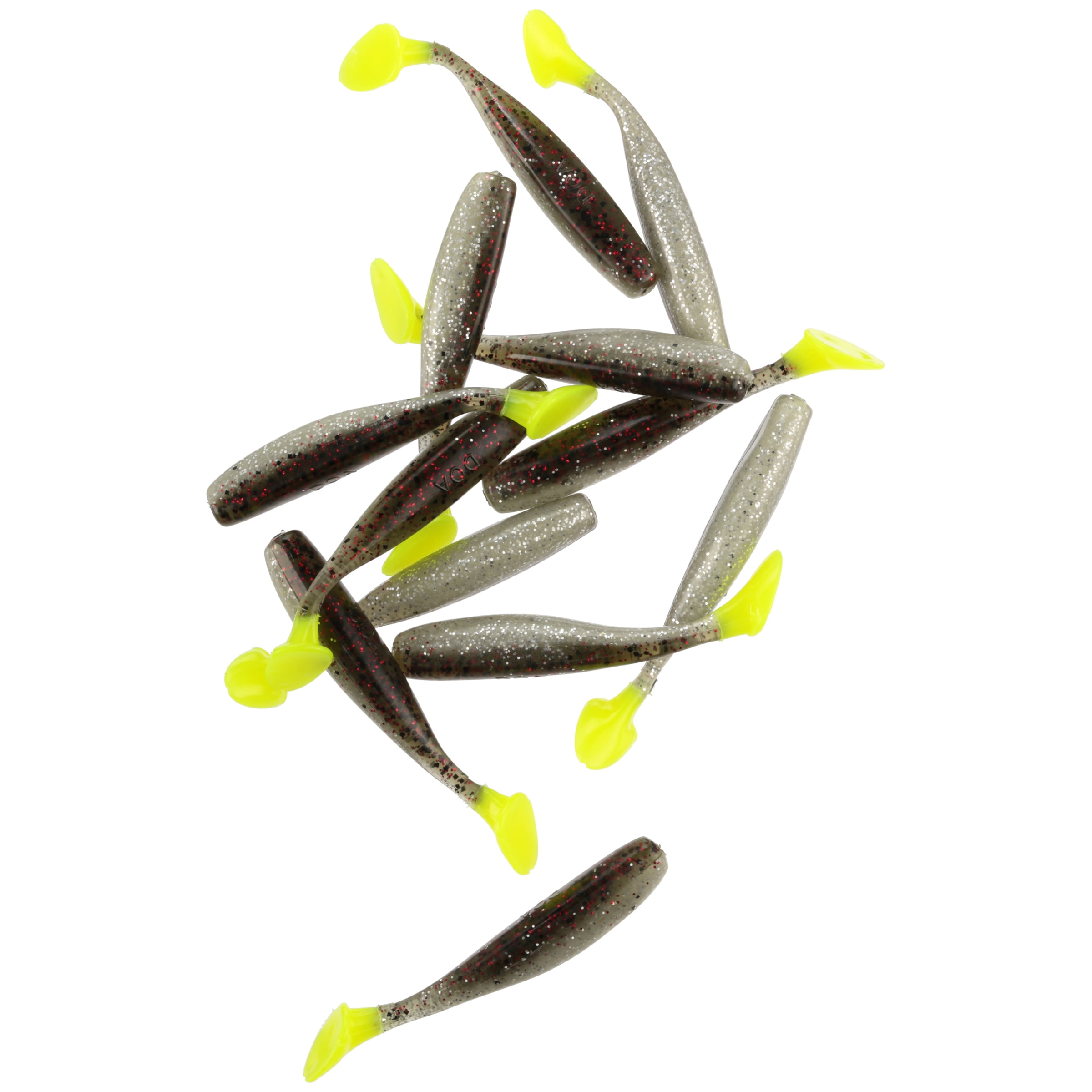 (2 pack) D.O.A. C.A.L. Shad Tail Pack, Figi Chix, 12 Count