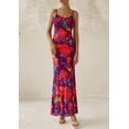 thumbnail image 3 of Vestido largo PRETTYGARDEN para mujer, ajustado con estampado floral, verano 2025, 3 of 9