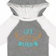 thumbnail image 4 of Inktastic Life is Better at the Cabin, Deer Antlers, Camping Boys or Girls Long Sleeve Baby Bodysuit, 4 of 5
