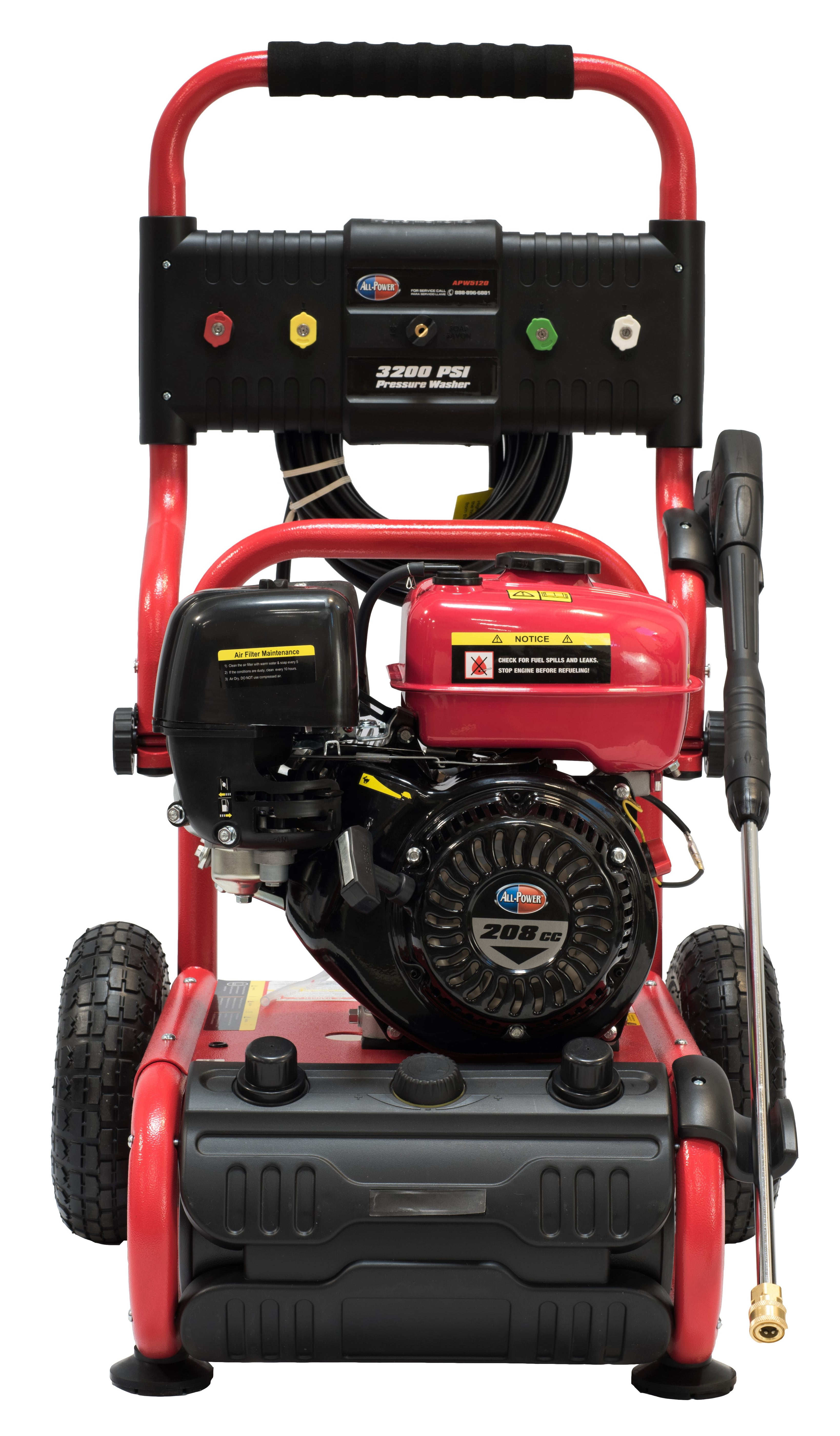 All Power Heavy Duty 3200 PSI, 2.6 GPM Gas Pressure Washer, Power Washer for Outdoor Cleaning, APW5120 - 1