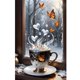 thumbnail image 1 of (A4145) Resina Diamante Serie Animal Mariposa Con Diamantes 40*60CM, 1 of 9