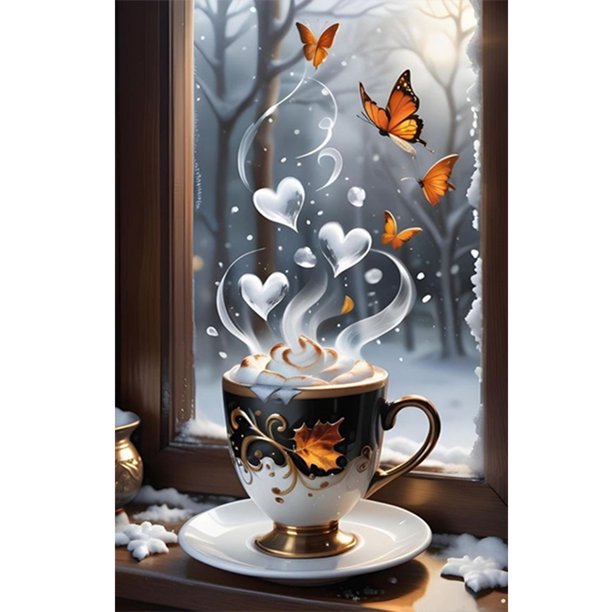 (A4145) Resina Diamante Serie Animal Mariposa Con Diamantes 40*60CM