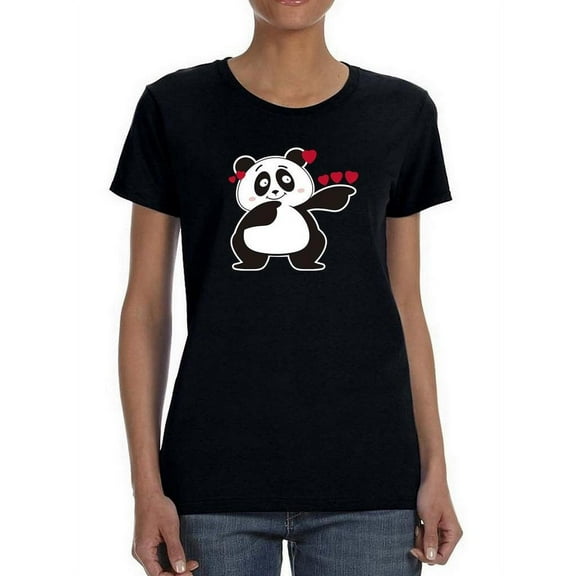 Bamboo Pointing With Hearts T-Shirt Women -Image by Shutterstock, Female 5X-Large
