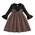 thumbnail image 1 of Nmnitkp Robe en Tulle pour Filles Tout-Petits Été Manches à Volants Robe Tutu Princesse Fête Décontractée à Étages 3-9 Ans, 1 of 8