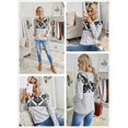 thumbnail image 4 of Women's Lightweight Geometric Print Hoodies Casual Loose Long Sleeve Drawstring Pullover Sweatshirts with Pockets, 4 of 6