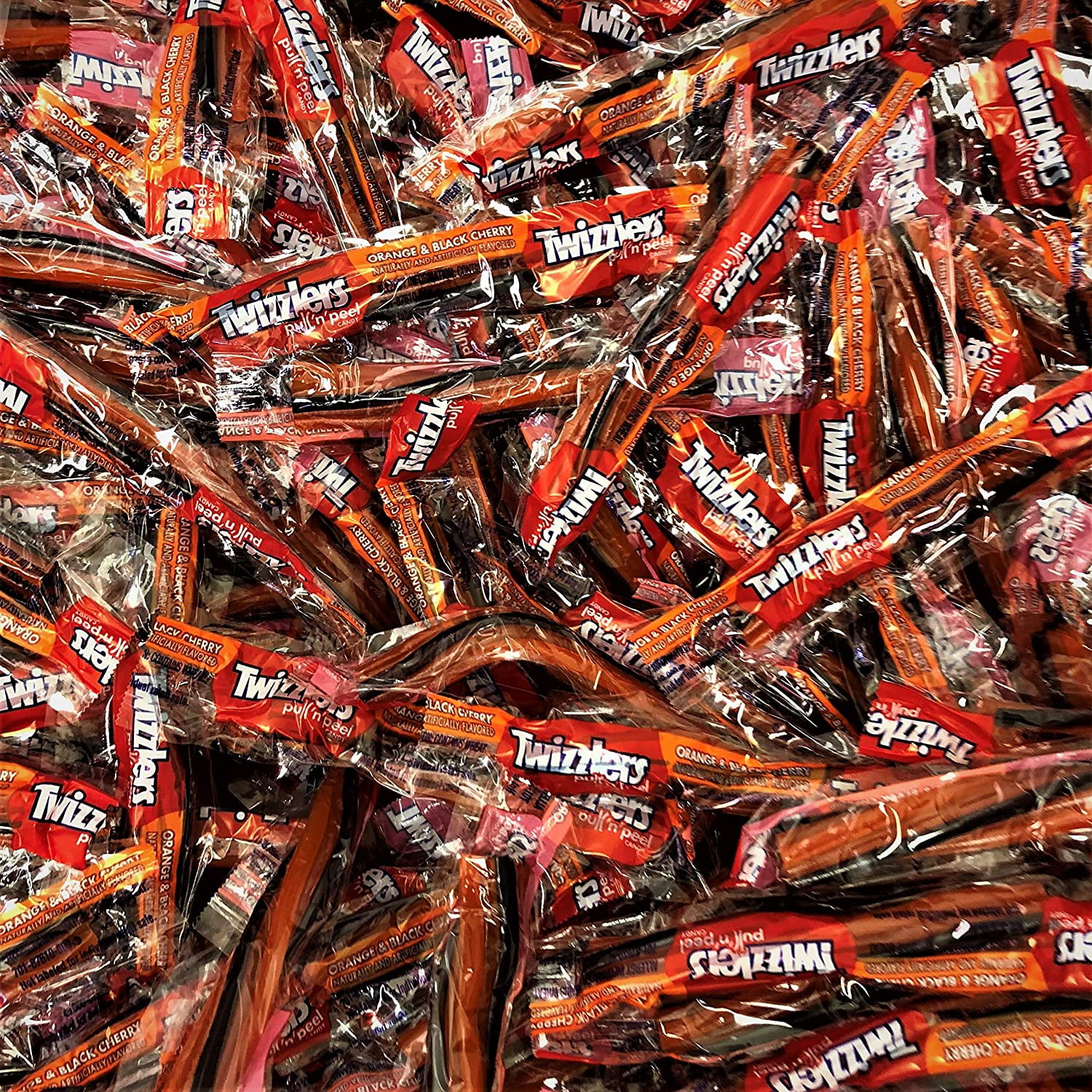 Twizzlers Orange & Black Cherry Pull n Peel Individually Wrapped