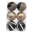 thumbnail image 4 of 6 bolas navideñas colgantes reutilizables para decorar el de , ideal para compromisos, Acción de , aniversarios, fiestas. Oro negro, 4 of 8