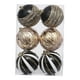 thumbnail image 4 of 6 bolas navideñas decorativas para el hogar, ideales para colgar en el árbol de Navidad. Oro negro, 4 of 9