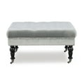 thumbnail image 6 of Linon Kacie Square Button Tufted Ottoman, Black/Gray Velvet, 6 of 8