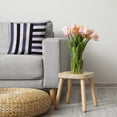 thumbnail image 3 of 20" x 20" Simply Daisy Stripes Polyester Accent Pillow, Dark Gray Qty 1, 3 of 3