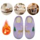 thumbnail image 5 of Suaves para Navidad Pantuflas Reno Peludas Térmicas Planas Felpa Alce Cómodas Antideslizantes Otoño E Invierno, 5 of 9