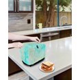 thumbnail image 3 of Aqua Green Small Toaster Cover 2 Slice, Kitchen Appliance Covers, Watercolor Colorful Ombre Abstract Floral Art Toaster Oven Cover with Loop, Bread Machine Cover Polyester Dust Cover Protection, 3 of 4