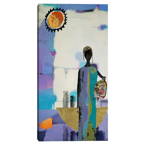 Nikki Chu Abstract Painting, 17" x 34"