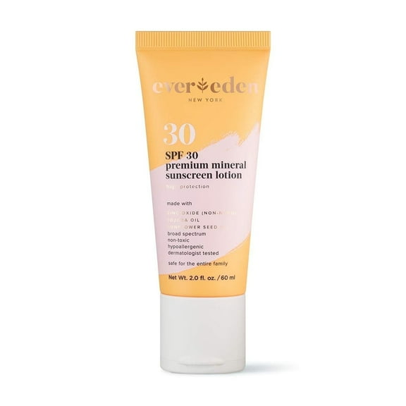 Evereden Premium Mineral Sunscreen SPF30: Baby-Safe Whole-Family Mineral Sunscreen Kids Love - Natural Non-Nano Kids Sunscreen for Year-Round UVA & UVB Protection - Clean, Safe, & Reef-Friendly