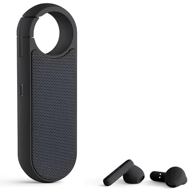 Auriculares inalámbricos Bluetooth 2 en 1, auténticos auriculares estéreo inalámbricos Bluetooth 5.0 con estuche de carga y altavoz Bluetooth para actividades al aire libre, música