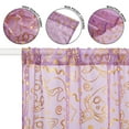 thumbnail image 6 of DreamWorks Gabby's Dollhouse 38" x 84" Metallic Sheer Curtain Panel for Kid's Bedroom or Playroom, 6 of 7